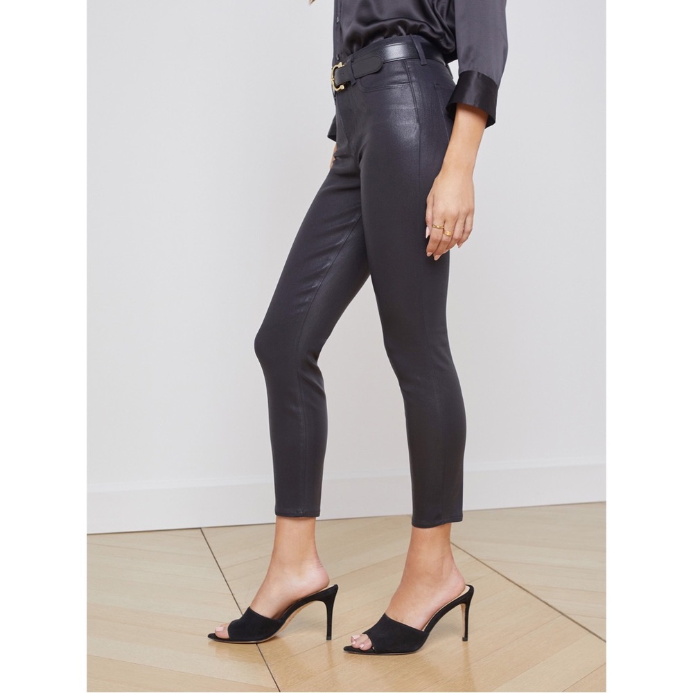 L’AGENCE Margot Coated Skinny Jean, NWOT